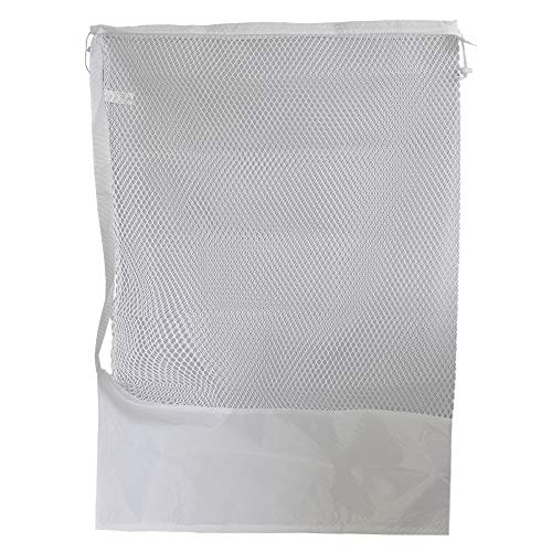 Sunbeam White Mesh Laundry Bag with Handle