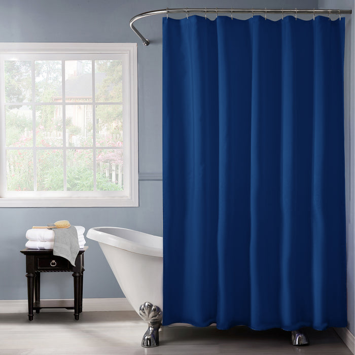 Bath Bliss Heavy Grommet Shower Liner-Blue