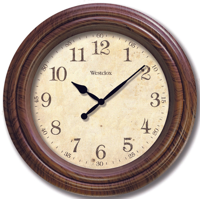 Westclox Wall Clock - Brown 10"