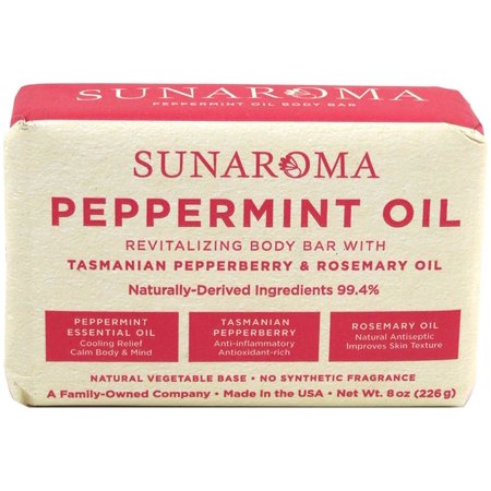 Sunaroma Soap Bar Peppermint Oil 8 Ounce