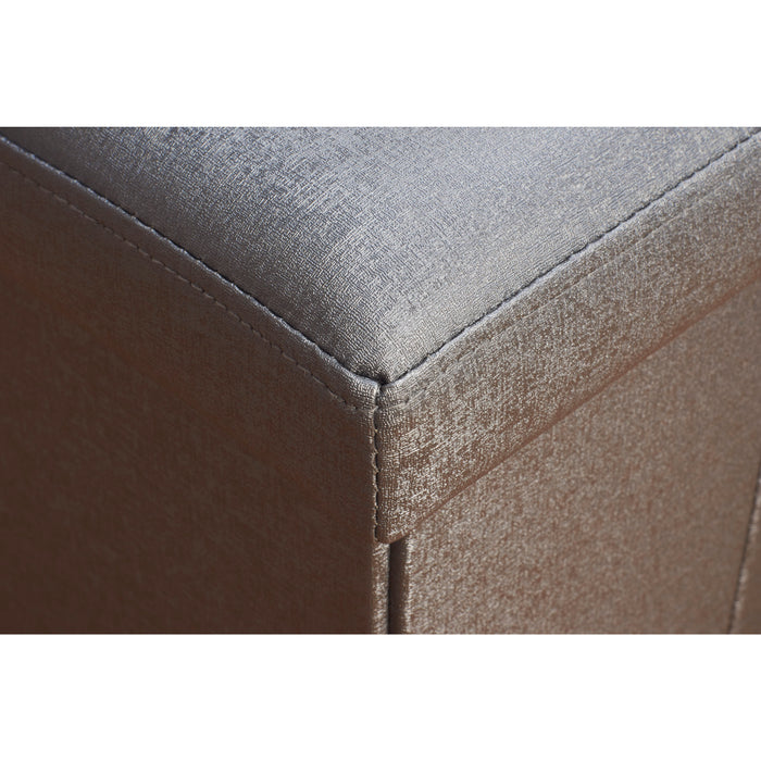 Simplify Single Folding Ottoman-Metallic Grey