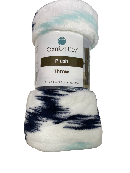 Comfort Bay Plush Throw Blanket