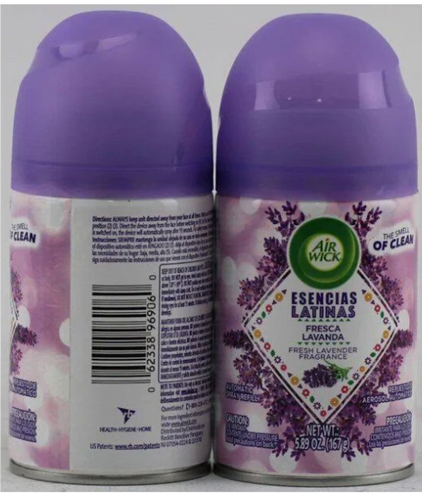 Airwick Esencias Latinas Fresh Lavender Scented Automatic Spray Refill