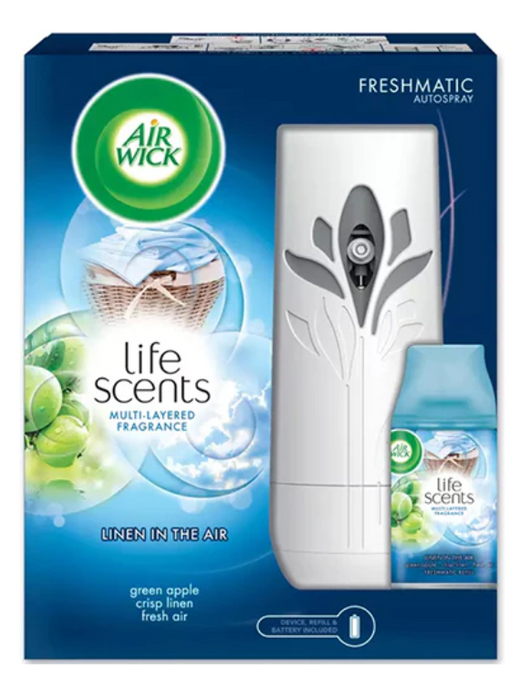 Airwick Freshmatic Autospray Kit - Linen in the Air