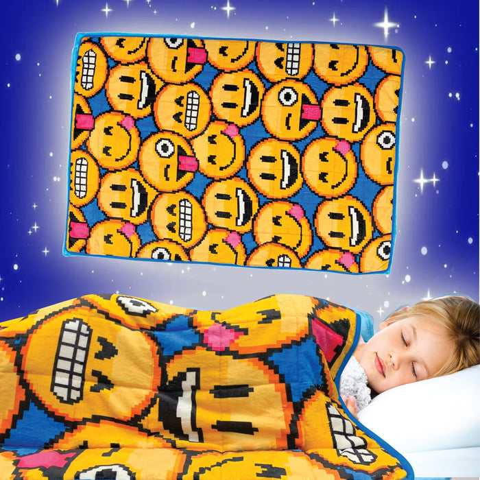 Bell+howell Kids 7 Lb. Weighted Blanket- Emoji