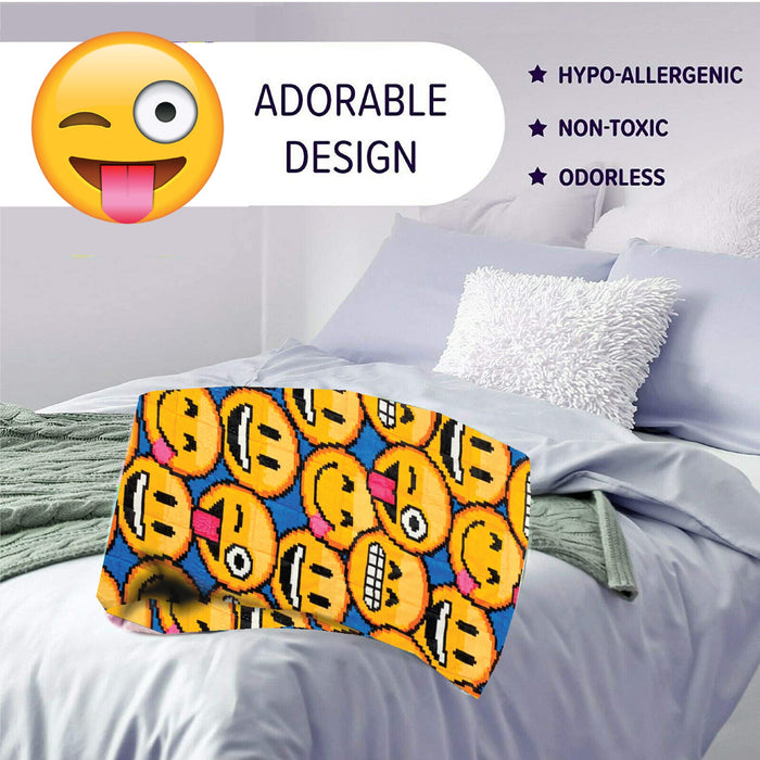 Bell+howell Kids 7 Lb. Weighted Blanket- Emoji