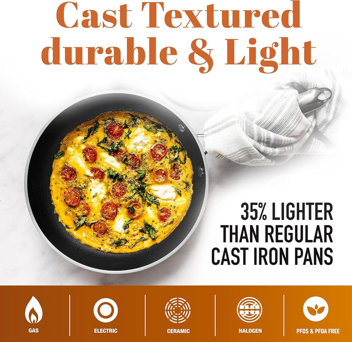 Gotham Steel 2pc Non-Stick Aluminum Fry Pans 9.5" & 5.5" Set