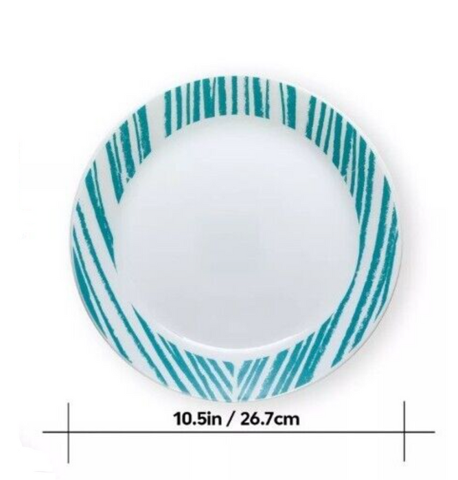 Corelle 4pk Everyday Tempered Glass 10.5in Dinner Plates