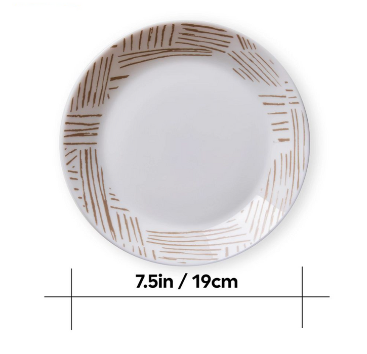 Corelle 4pk Everyday Tempered Glass 7.5in Salad Plates