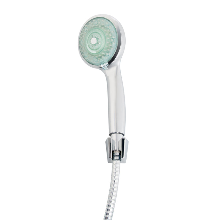Bath Bliss 3 Temperature LED Display 5 Function Hand Held Shower Head