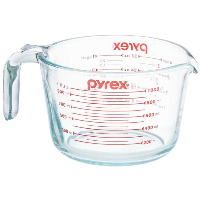 Pyrex 6001075 Clear Glass Measuring Cup with Red Markings, 16 Oz – Toolbox  Supply
