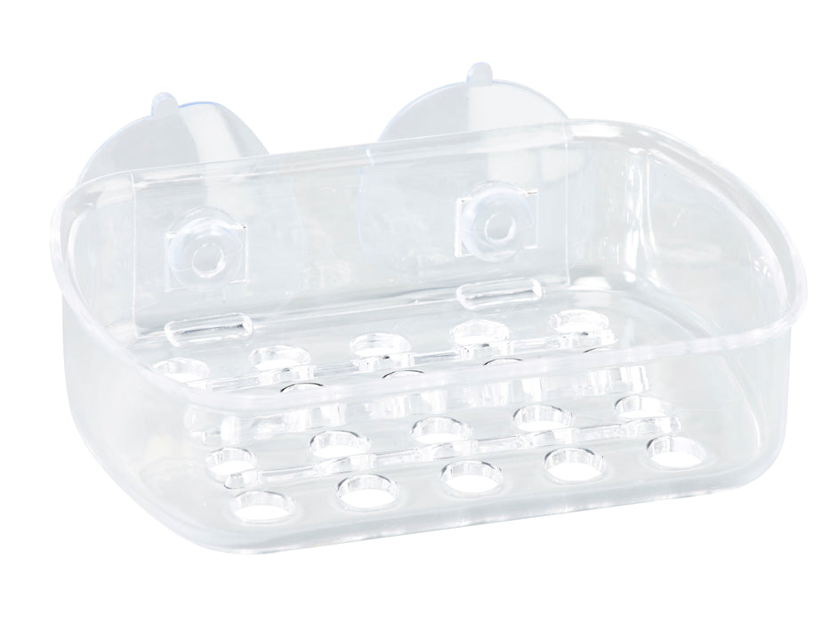 Bath Bliss Suction Mount Soap Dish-Clear