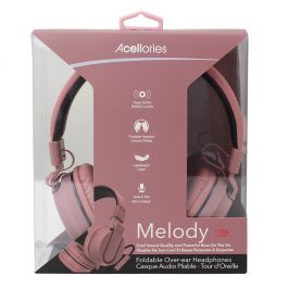 Acellories Melody Over-Ear Headphones - Rose Gold