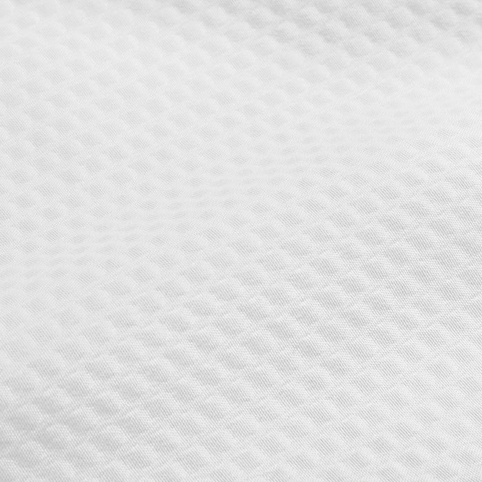 Bath Bliss White Microfiber Soft Touch Diamond Design Shower Curtain