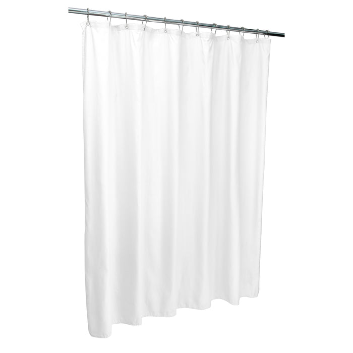 Bath Bliss White Microfiber Soft Touch Diamond Design Shower Curtain