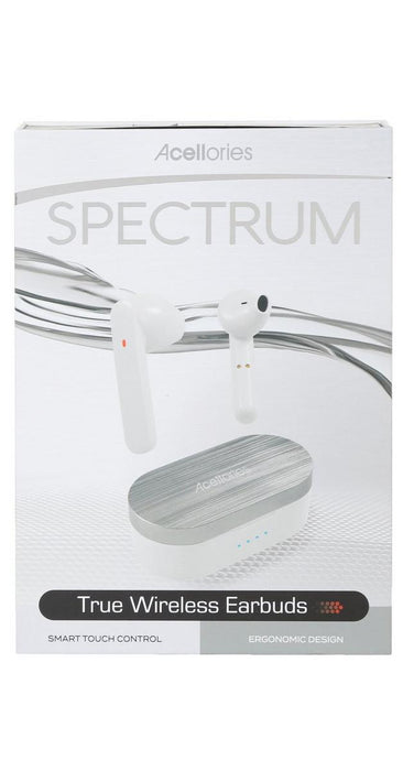 Acellories Spectrum True Wireless Earbuds - White