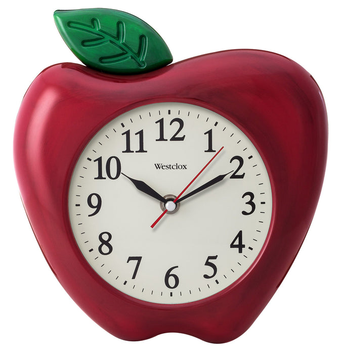 Westclox Apple Shaped Clock - 10"
