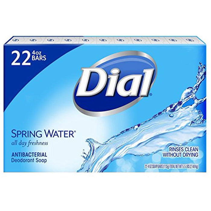 Dial Antibacterial Deodorant Soap 22pk - Spring Water