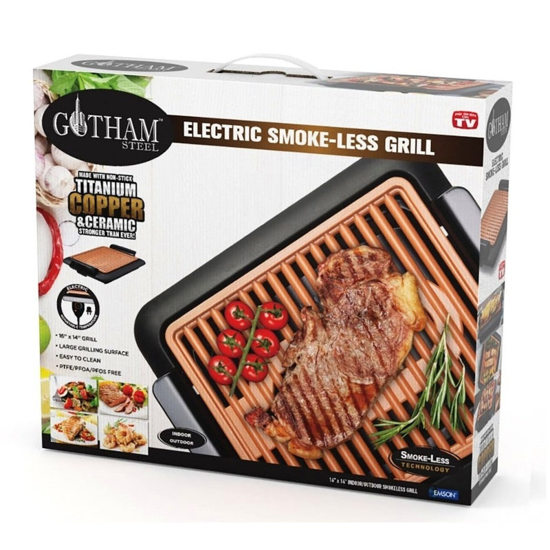 Gotham Steel Indoor Smokeless Electric Grill & Reviews