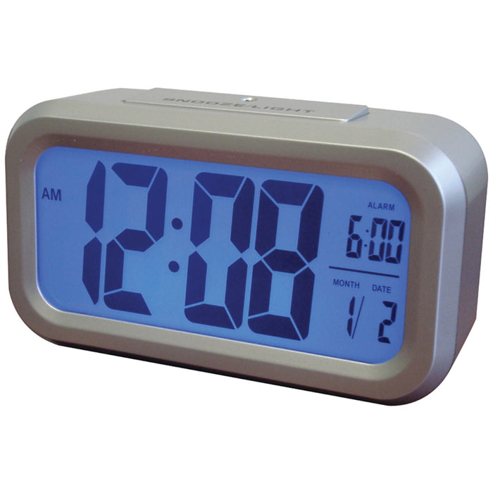 Westclox Digital Alarm Clock - Silver