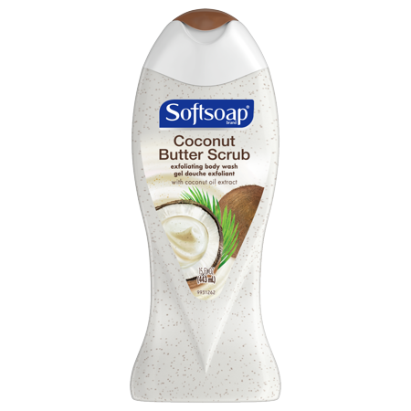 Softsoap Advanced Moisture Body Wash, Coconut Butter Scrub, 15 fl oz