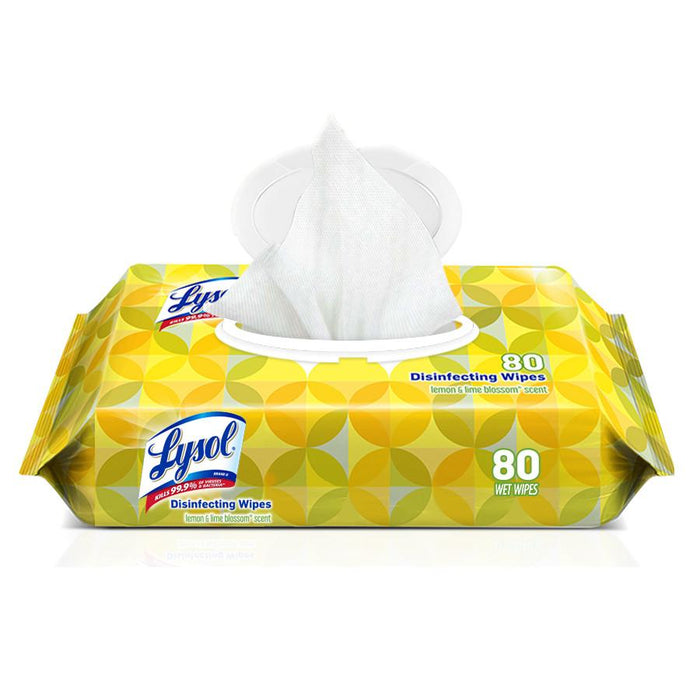 Lysol 80ct Disinfecting Wipes - Lemon