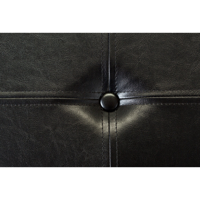 Simplify Double Folding Ottoman-Black
