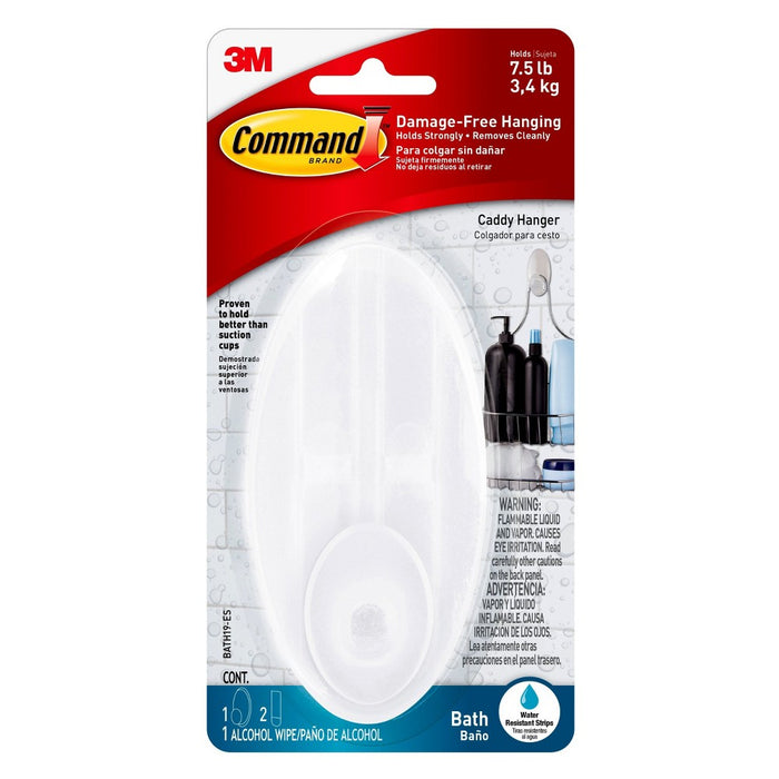 3M Command Shower Caddy Hook - White