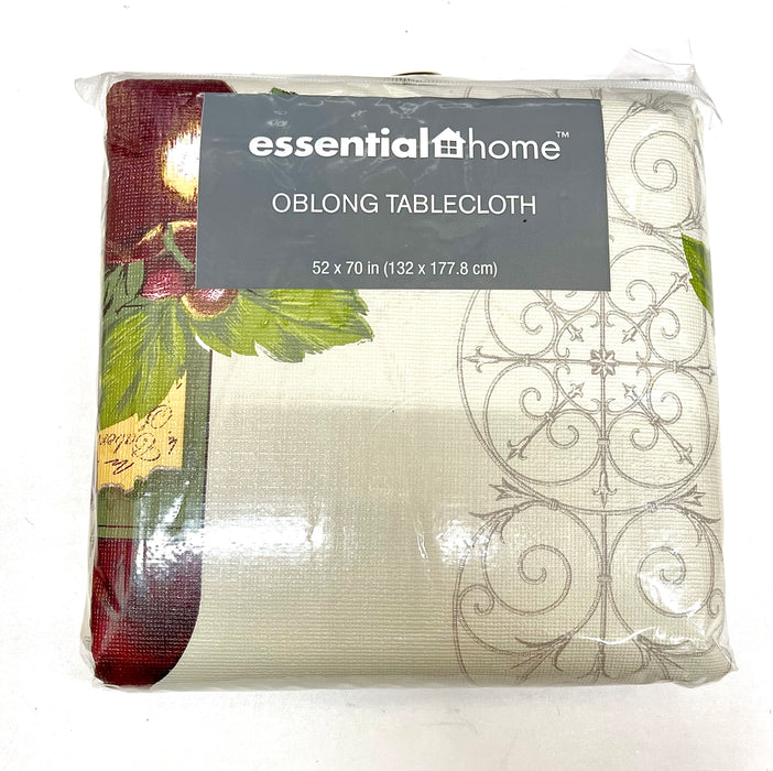 Essential Home Oblong Tablecloth