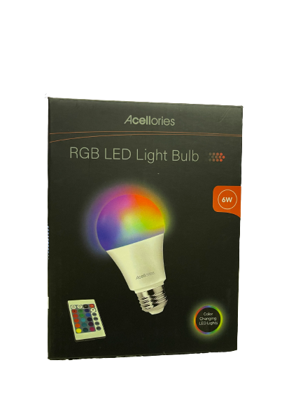 Acellories RGB 1pk LED 6W Light Bulb