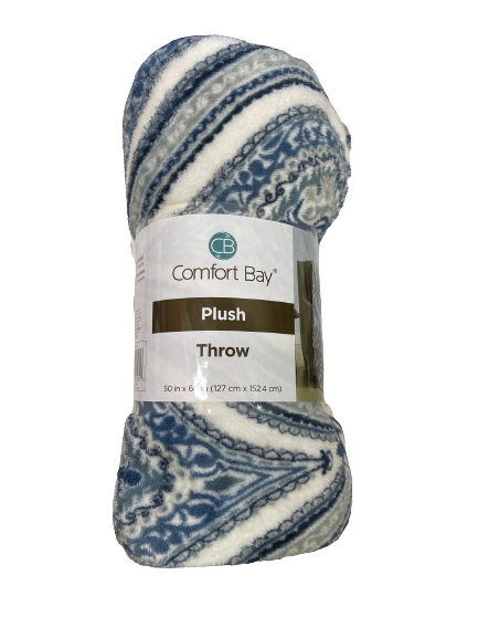 Comfort Bay Plush Throw Blanket