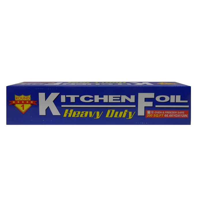 Round 1 Heavy Duty Kitchen Foil, Oven and Freezer Safe, 200 Square Feet