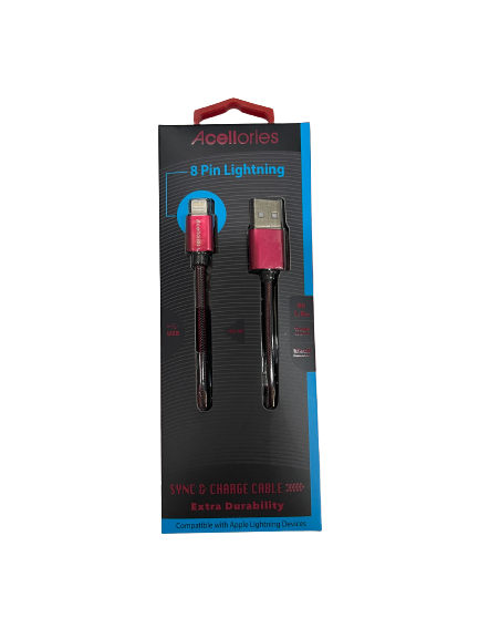 Acellories 6ft Red Lighting Cable