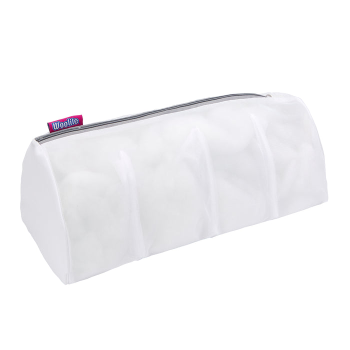 Woolite 4 Compartment Hosiery Wash Bag-White