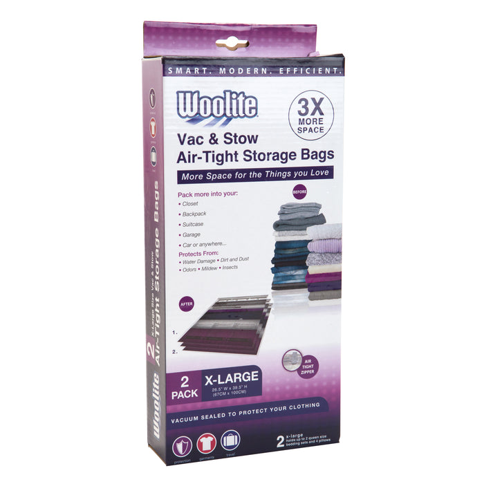 Woolite 2-Pack Vac-N-Stow Air-Tight Storage Bags-X-Large