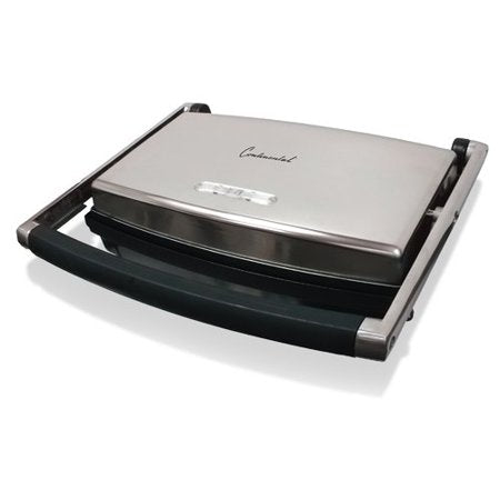 Continental Platinum Electric Grill - 1.09 kW - Indoor - Silver