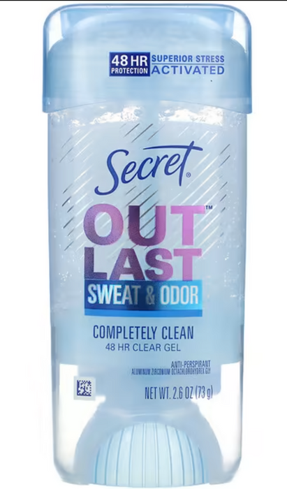 Secret Outlast Completely Clean Clear Gel Anti-Perspirant 2.6oz