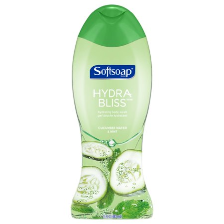 Softsoap Hydra Bliss Body Wash, Cucumber Water & Mint, 15 Fl Oz