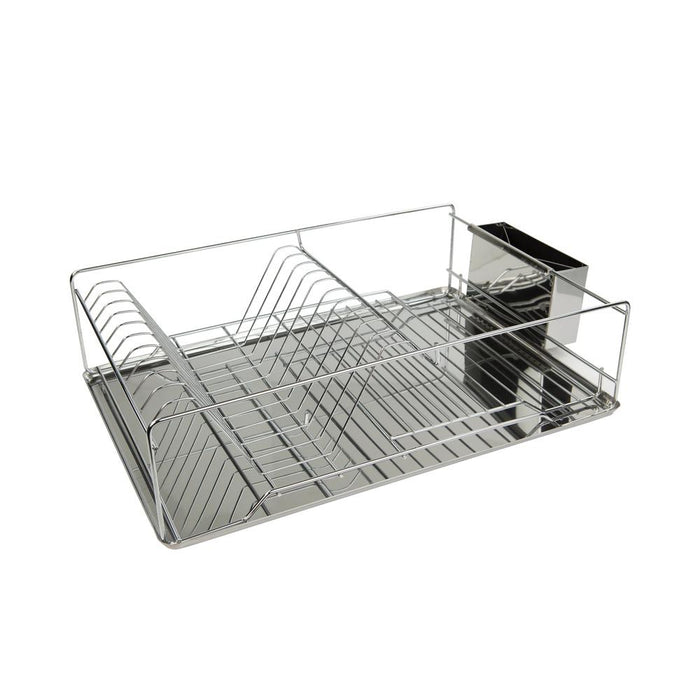Chrome Dish Rack with Removable Drainboard