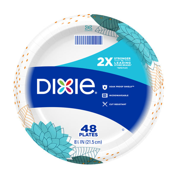 Dixie 9" Heavy Duty Paper Plates 48ct