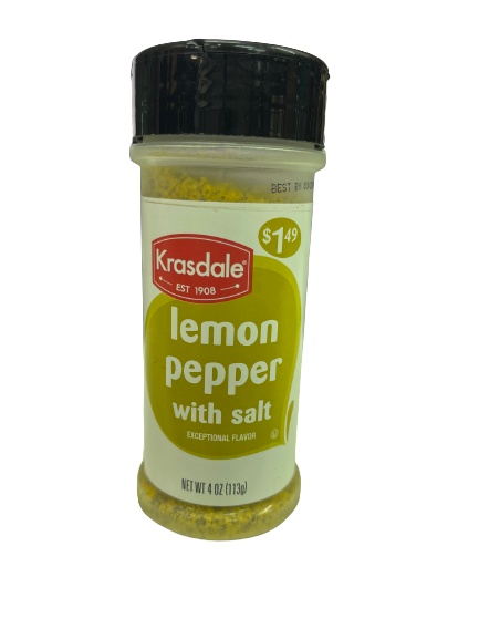 Krasdale Lemon Pepper with Salt 4oz