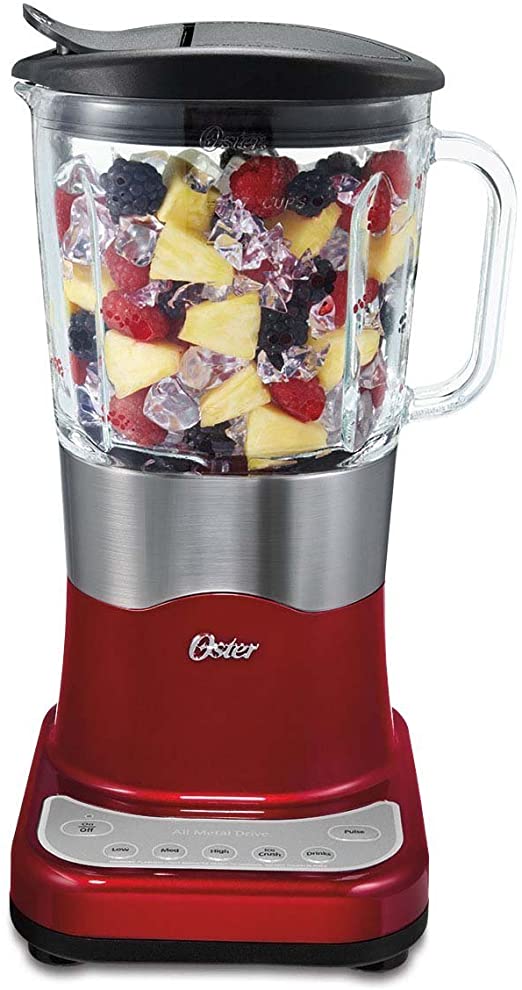 Oster Glass Jar Blender - 7Cup - Red — Liberty Department Stores