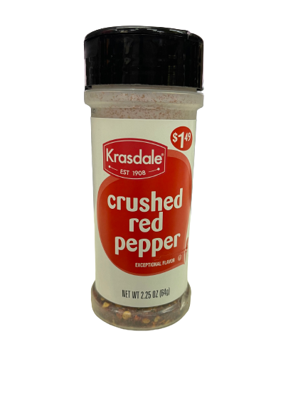 Krasdale Crushed Red Pepper 2.25oz