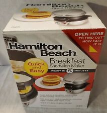 Hamilton Beach  Breakfast Sandwich Maker, Silver/black