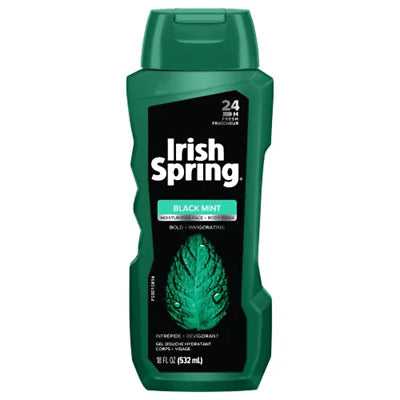 Irish Spring Men's Black Mint Body Wash - 18 Ounce
