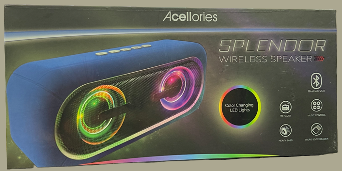Acellories Splendor Wireless Speaker - Blue