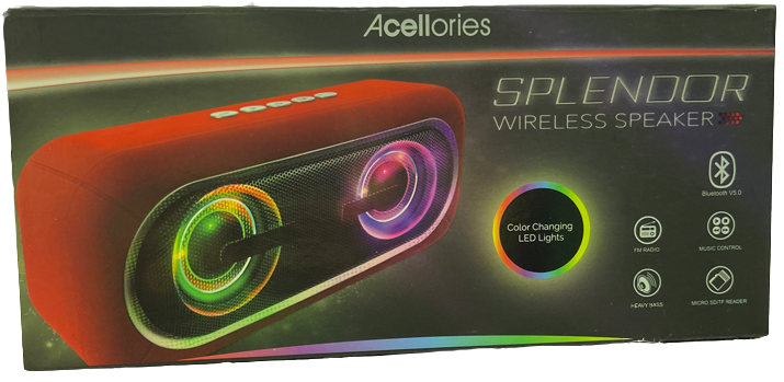 Acellories Splendor Wireless Speaker - Red